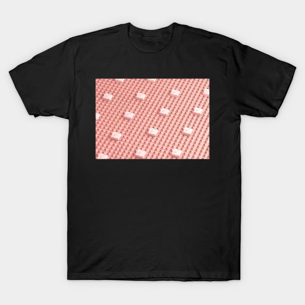 Pearls and marble on pink. T-Shirt by rolphenstien